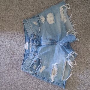 A&F boyfriend short mid rise